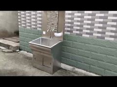 304 stainless steel wash sink with mirror & automatic tap