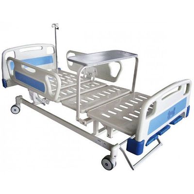 Medical 3 Function Manual Hospital Bed 2150 X 1050 X 450-700mm Overall Size