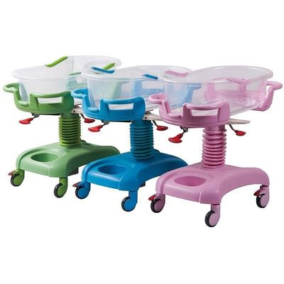 850 X 500 X 780-980mm Hospital Baby Bed Cart Steel Frame