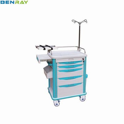 625 X 475 X 920mm Hospital Medical Emergency Cart Trolley