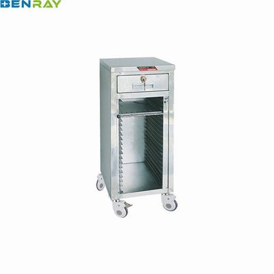 stainless steel patient record trolley