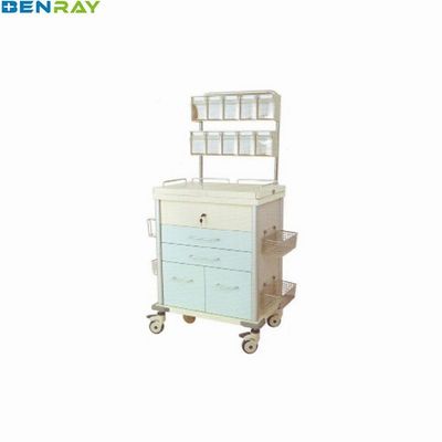 645 X 470 X 955mm Steel Anaesthesia Cart Anesthesia Trolley Instrument