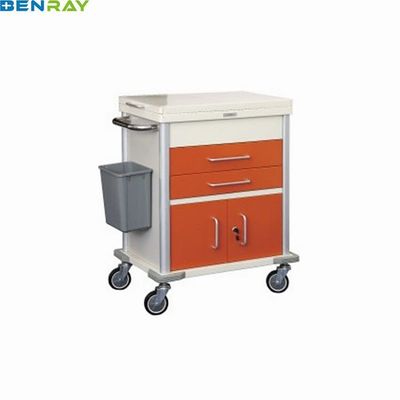 660 X 420 X 950mm Steel Emergency Lockable Medical Trolley