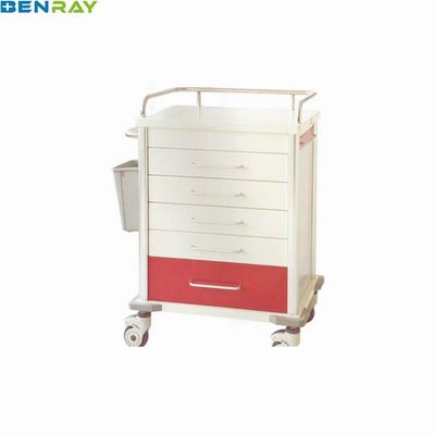 645 X 460 X 955mm Steel Emergency Medical Trolley