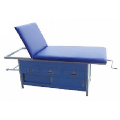 Adjustable Back Patient Exam Table With Three Drawers