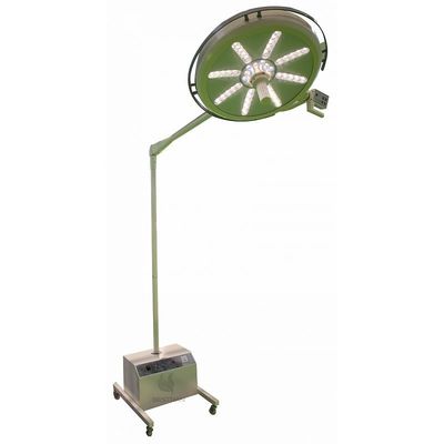 Led surgical lamp with battery