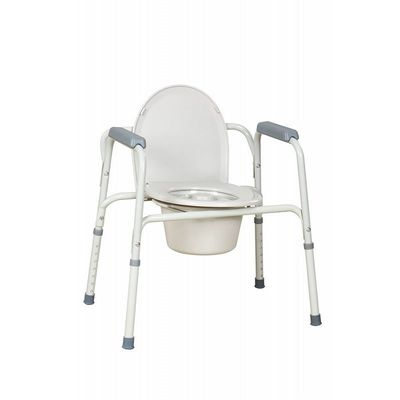 Steel commode chair