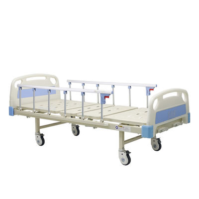 Two Function Manual Crank Medical Hospital Bed With 5'' Noiseless Caster