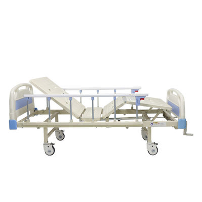 Two Function Manual Crank Medical Hospital Bed With 5'' Noiseless Caster