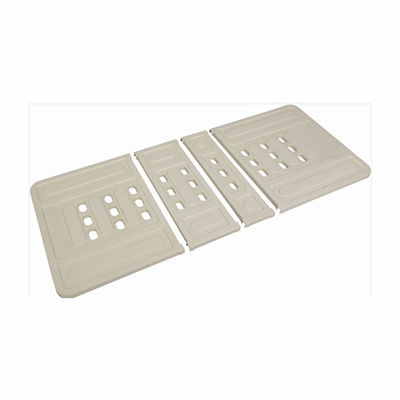 Aluminum Alloy Guardrails Manual Crank Medical Hospital Bed With Noiseless Casters