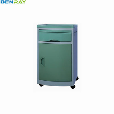 ABS Plastic Hospital Medical Bed Side Cabinet Locker With 1 Drawer
