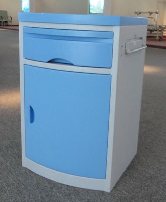 ABS Plastic Hospital Medical Bed Side Cabinet Locker With 1 Drawer