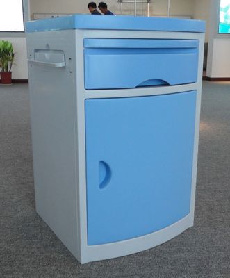 ABS Plastic Hospital Medical Bed Side Cabinet Locker With 1 Drawer