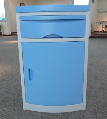 ABS Plastic Hospital Medical Bed Side Cabinet Locker With 1 Drawer