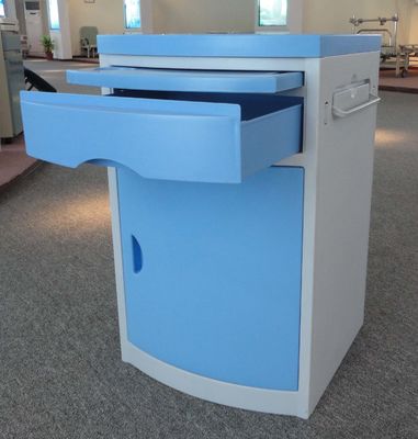 ABS Plastic Hospital Medical Bed Side Cabinet Locker With 1 Drawer