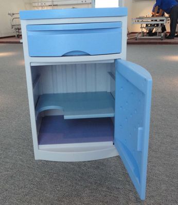 ABS Plastic Hospital Medical Bed Side Cabinet Locker With 1 Drawer