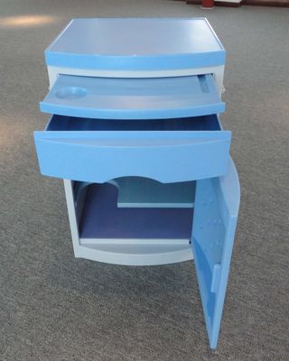 ABS Plastic Hospital Medical Bed Side Cabinet Locker With 1 Drawer