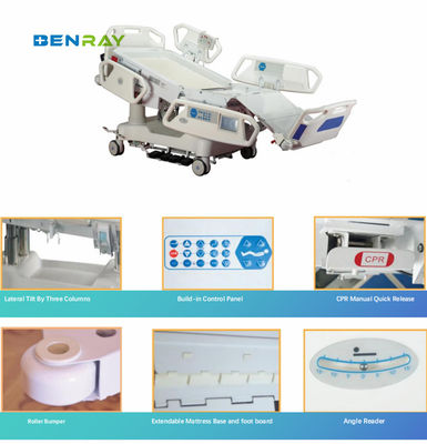 Factory Good Quality Luxurious Electric 8 Function ICU Hospital Medical Patient Bed