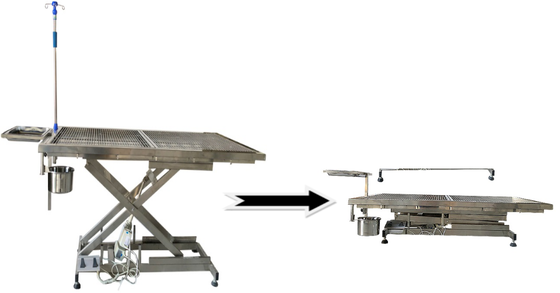 Electric Veterinary Operating Table Stainless Steel Animal Operating Table