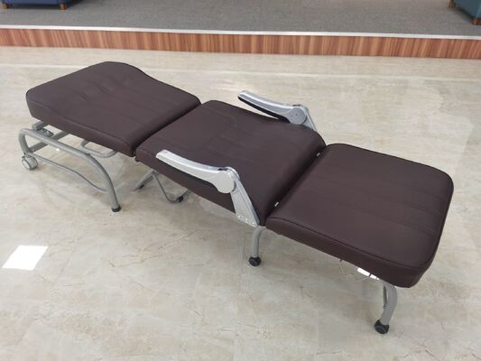 Folding Ajustable Hospital Luxurios Attendant Chair Officer Rest Bed