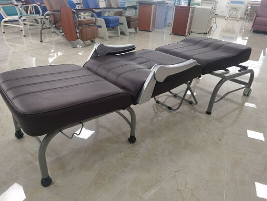 Folding Ajustable Hospital Luxurios Attendant Chair Officer Rest Bed