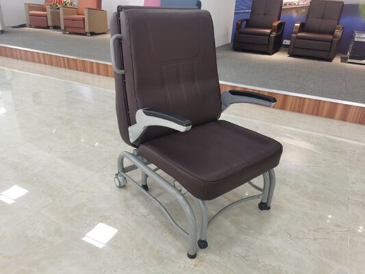 Folding Ajustable Hospital Luxurios Attendant Chair Officer Rest Bed