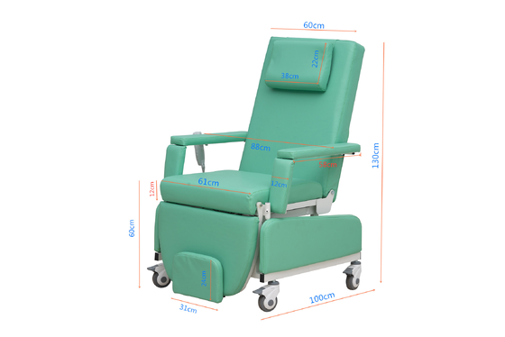 Mobile Comfortable Folding Ajustable Hospital Medical Electric Blood Donation Collection Chair