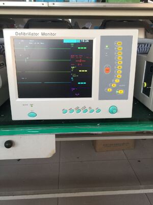Biphasic Defibrillator Monitor Portable Cardiac Defi-Monitor with 12 Lead ECG, NIBP for Hospital Emergency Use