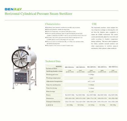 Horizontal Cylindrical High Pressure Sterilizer