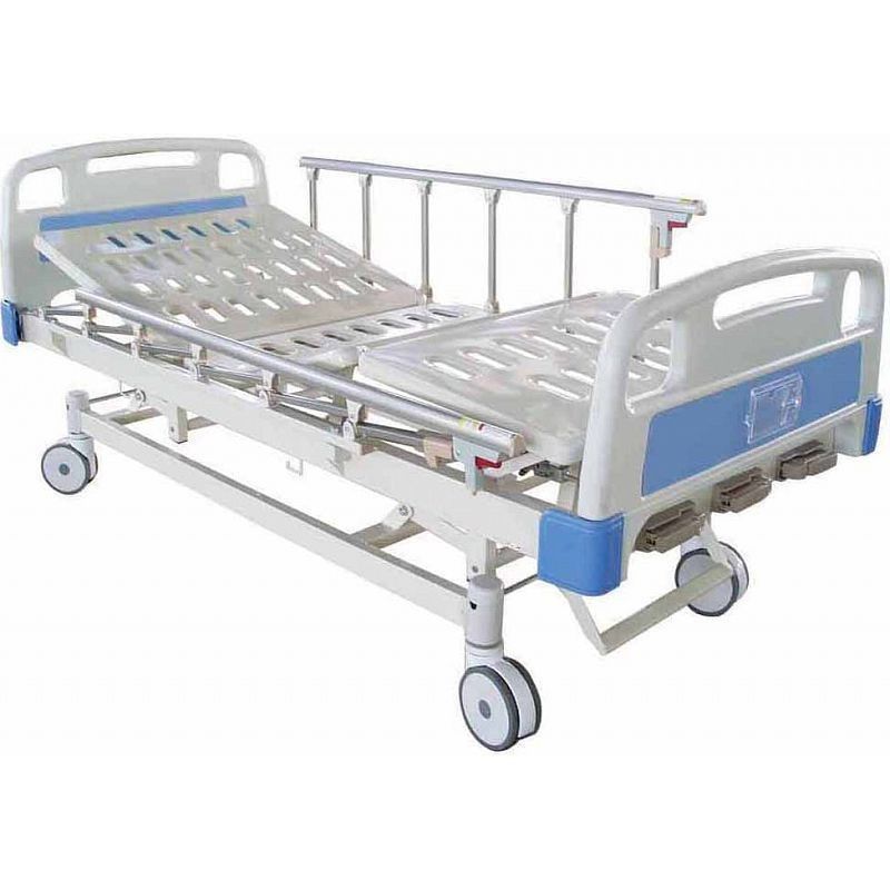 Steel 4 Part Bedboard 3 Crank Manual Hospital Bed