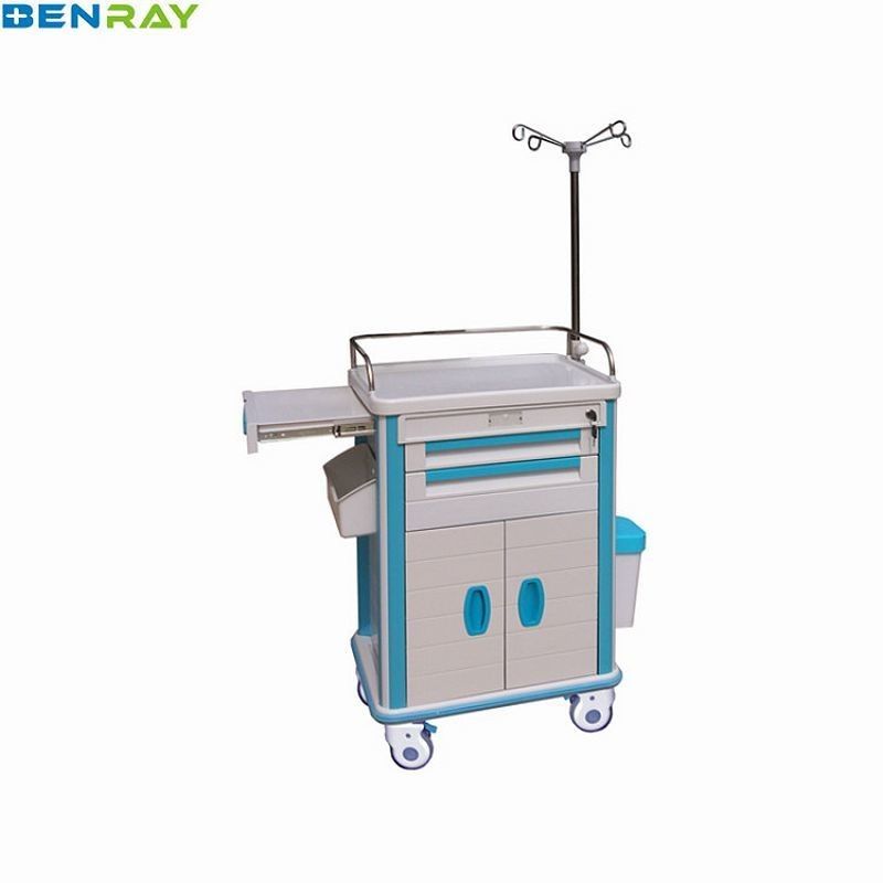ABS Clinical Storage Trolleys With Four Plastic Steel Columns