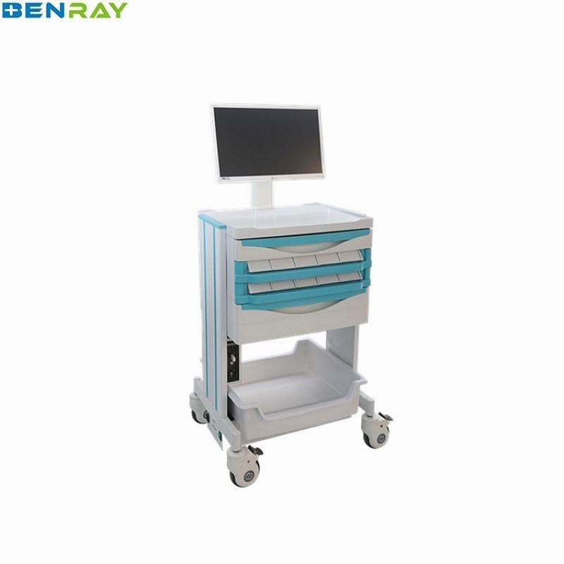 Doctor workstation computer trolley