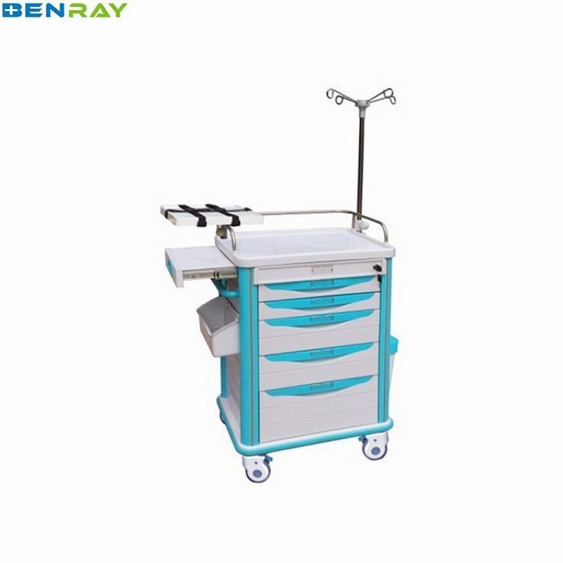 625 X 475 X 920mm Hospital Medical Emergency Cart Trolley