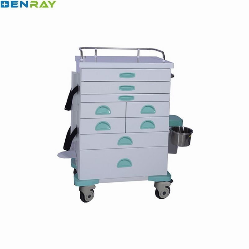 Anesthesia Steel Hospital Medicine Trolley 610 X 410 X 970mm