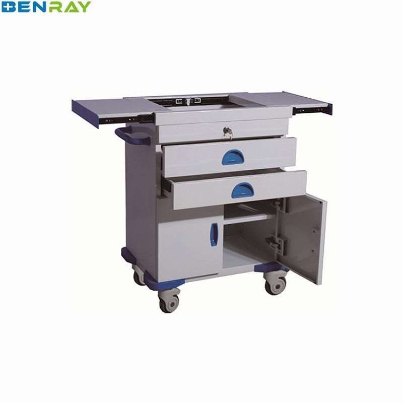 Steel Emergency Hospital Medication Trolley 660 X 410 X 850mm