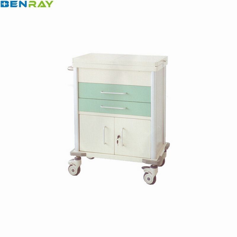 Lockable Steel Emergency Trolley Medication 660 X 410 X 950mm