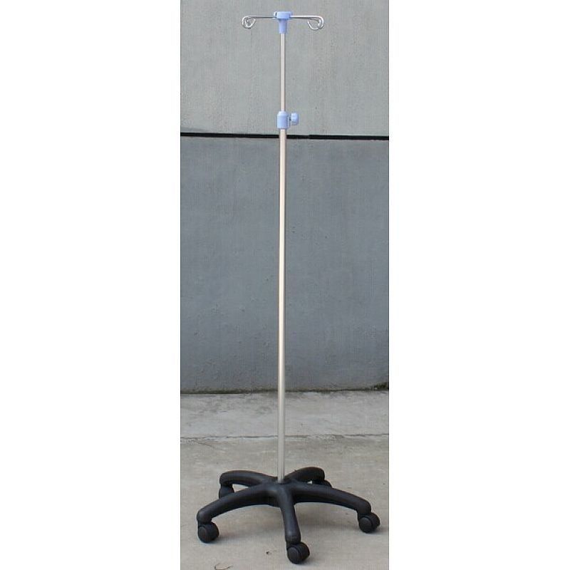 Stainless steel IV pole