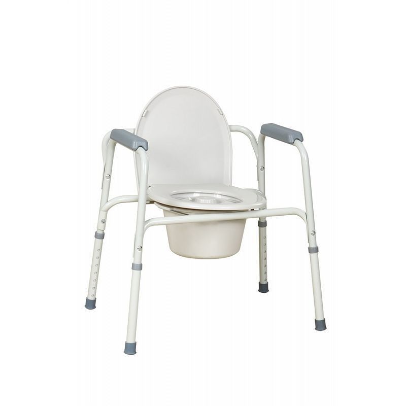 Steel commode chair