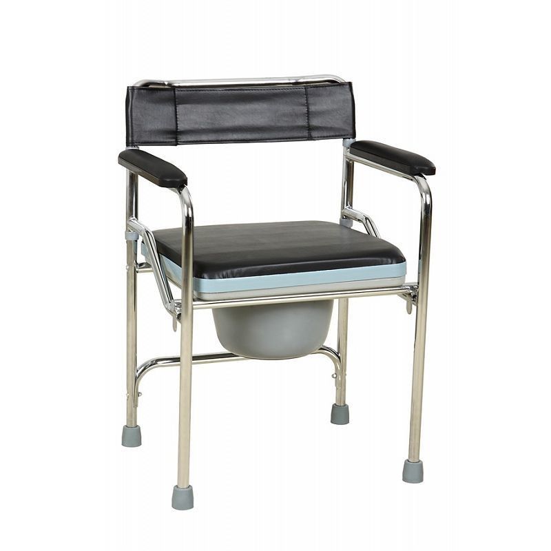 Steel commode chair