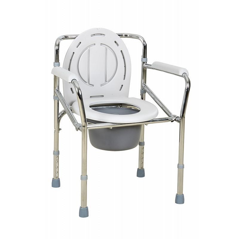 Steel commode chair