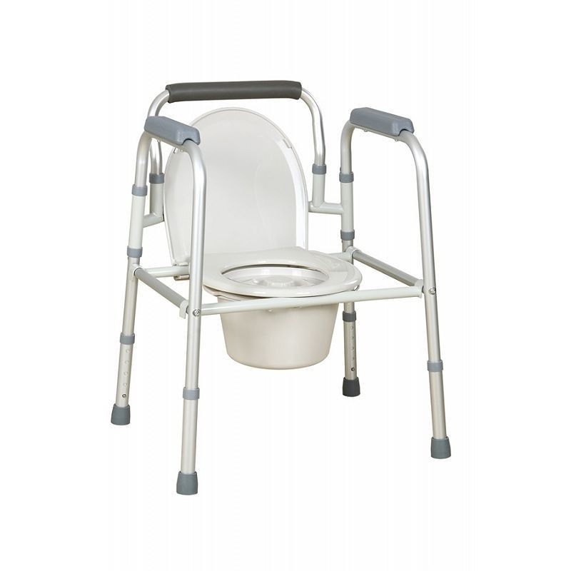 Steel commode chair