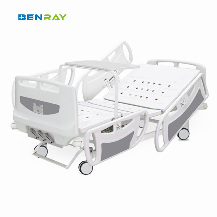 3 Function Manual Crank Medical Hospital Bed With Central Brake