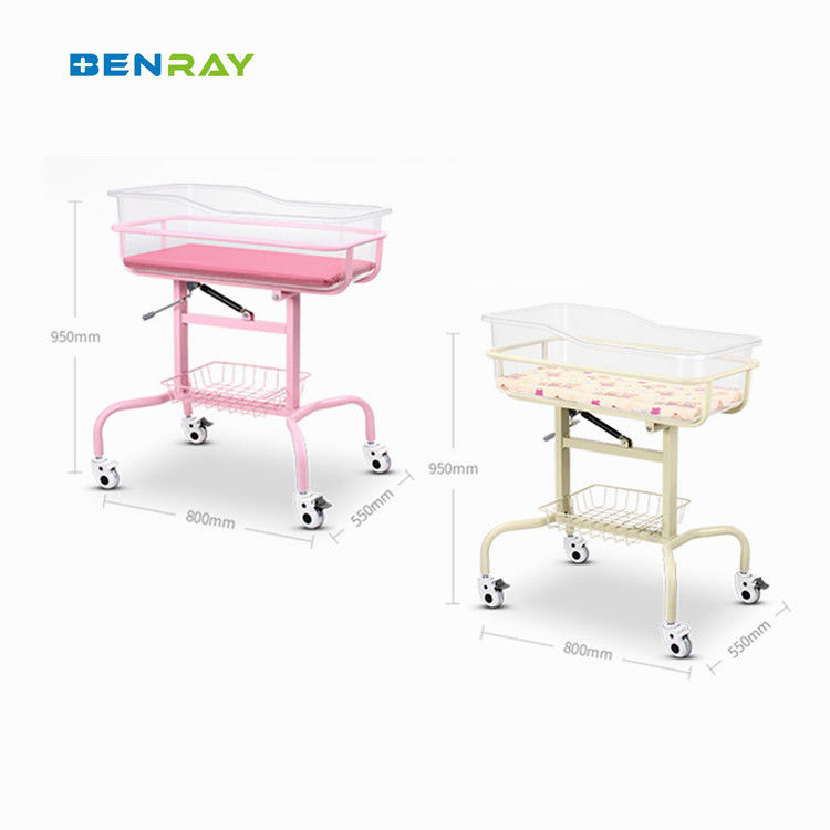 Manual Children Hospital Bed Medical Home Use Children Kids Baby Basin Cart