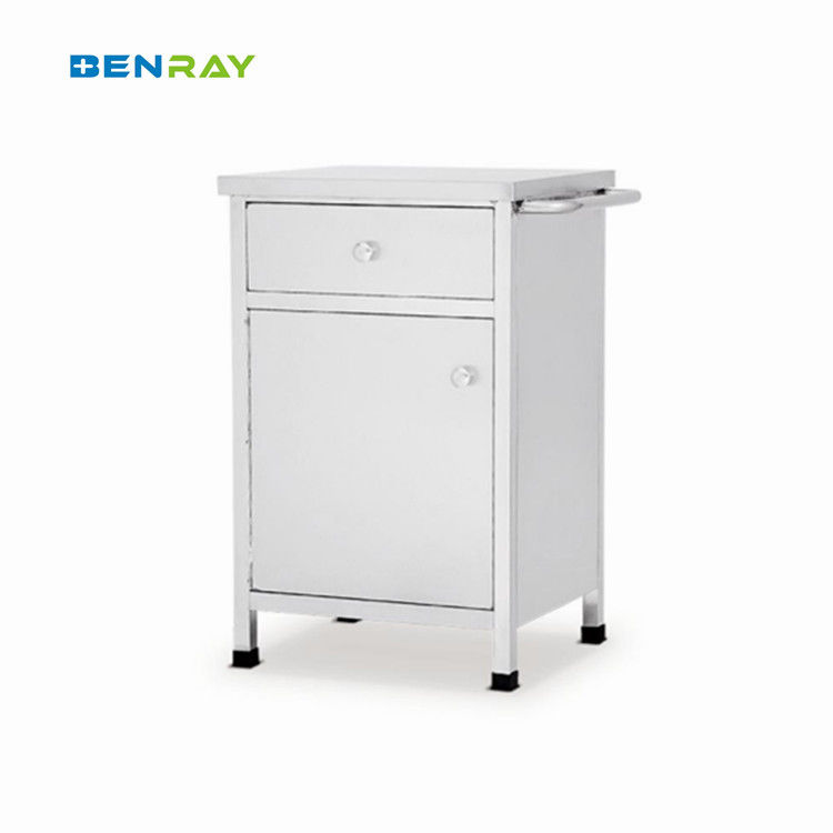 Hospital Stainless Steel Medical Bed Side Cabinet Locker For Medical Facilities