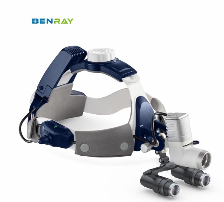 BR-HL08 Surgical Operating Acrylic Lens Magnifier Headband LED Light Medical Dental Clinic Surgical Integrated Headlight Built-