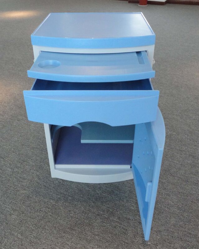 Hospital ABS Bedside Cabinet With Drawer
