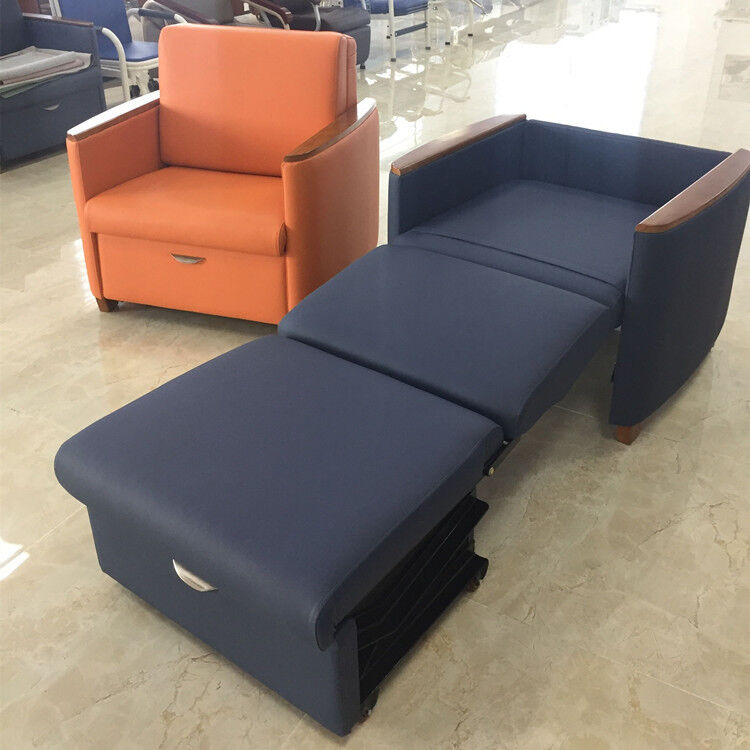 Folding Ajustable Hospital Luxurious Accompanier's Chair Patient Ward Attendant Chair Bed