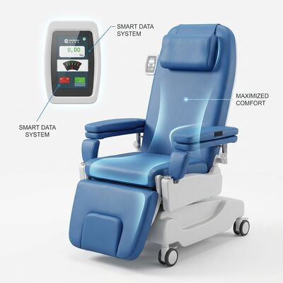 Electric Hemodialysis Dialysis Chair Three LINAK Motors 0-85 Degree Reclining CE Certified